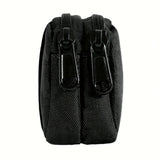 1pc Simple Black Outdoor Fanny Bag, Men's Waist Bag, Camping Bag, Casual Coin Purse, Men's Belt Bag, Money Card Case