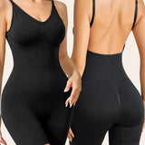Seamless Bodysuit Shapewear - Flawless Backless Design, Sleek Sleeveless Style, Powerful Tummy Control, Smoothing Shapewear, Body Sculpting Shaper - Designed Exclusively for Women, Versatile Jumpsuits for Everyday Wear, Comfo