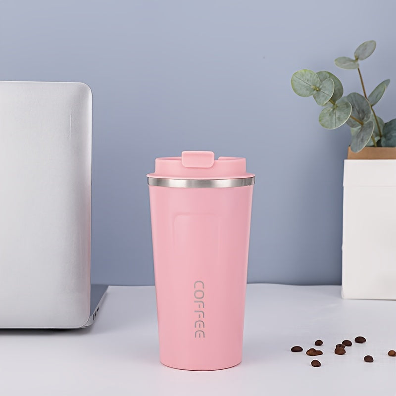 304 Stainless Steel Double-Layer Vacuum Insulated Coffee Mug With Leak-Proof Lid - Perfect For Restaurant/ Hotel/ Commercial, And Outdoor Use! Eid Al-Adha Mubarak