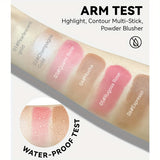 3-Piece Makeup Trio Set - Creamy Blush, Radiant Highlighter & Defined Contour - Waterproof, Long-Lasting Formula - Perfect Gift for Mothers Day & Beyond