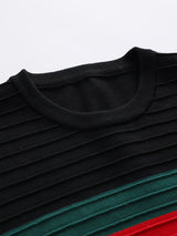 Cool Knitted Sweater For Men, Men's Casual Retro Striped Pullover Knit Sweater Streetwear For Winter Fall, As Gifts