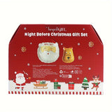 1 Set Hand-painted 3D Ceramic Christmas-themed Tableware Set with Plates, Cups, and Gift Boxes, Perfect as a Small Gift