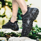 Women's Outdoor Hiking Sneakers, Lace Up Flat Sports Sneakers, Casual Yoga Fitness Workout Gym Running Shoes