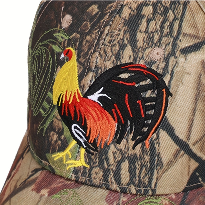 1pc Men's Camouflage Sunshade Baseball Cap - Outdoor Jungle Leisure and Military Fan Accessories - Breathable, Adjustable, Water-Resistant, Quick-Drying, and Stylish Headwear for Summer Activities