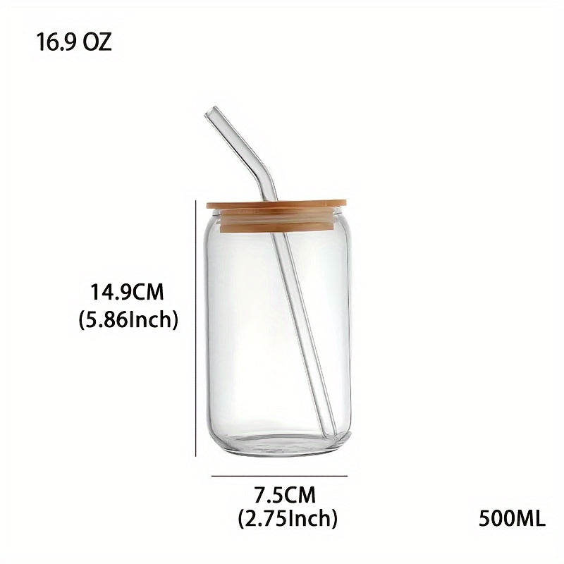 1pc, Cartoon Alien Drinking Glass With Lid And Straw, 500ml/16oz Can Shaped Water Cup, Iced Coffee Cup, For Tea, Juice, Milk, Birthday Gifts, Drinkware