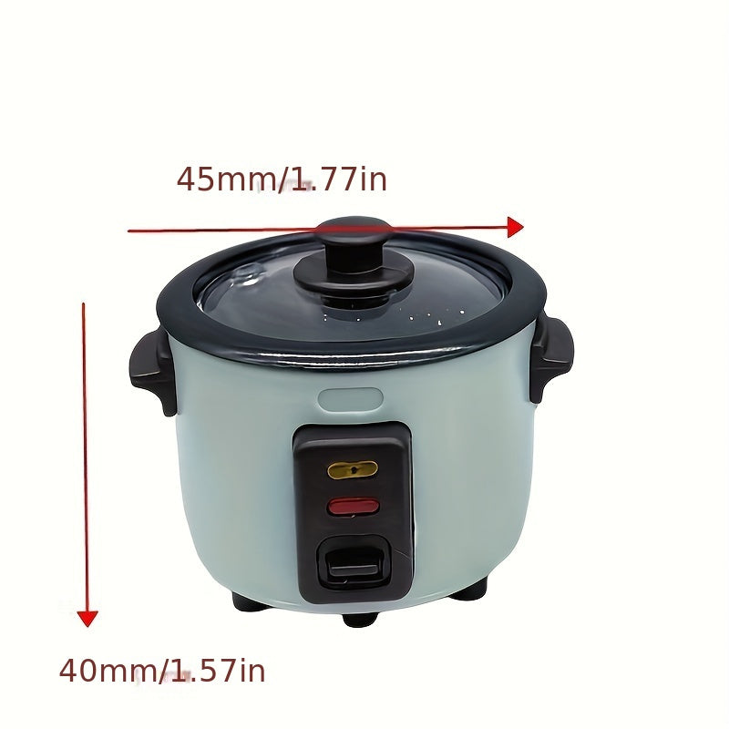 Play House Toy Simulation Mini Rice Cooker With Rice Spoon, Funny Model Room Decoration