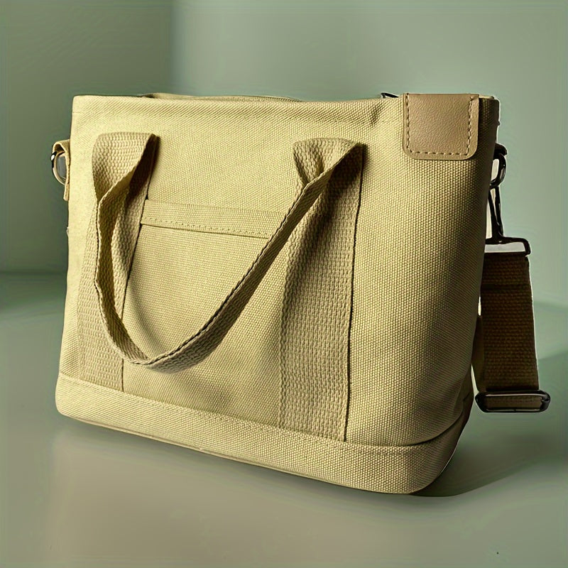 1pc Tote Bag Women And Men Small Satchel Bag Stylish Mini Tote Handbag Canvas Hobo Bag Fashion Crossbody Bag Shoulder Bag 2023
