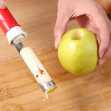 KITEOAGE Stainless Steel Fruit Corer & Peeler - Durable, Easy-to-Use Apple and Pear Core Remover for Kitchen Use