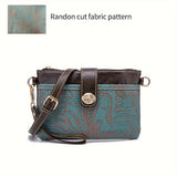 Exquisite Embossed Western Clutch Bag - Versatile Crossbody or Wristlet - Timeless Retro Style for Fashion-Forward Women