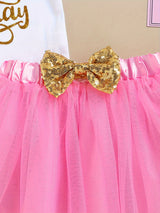 Baby Girl Birthday Cake Smash Outfit Toddler Girl My 1st Birthday Romper Tutu Skirt with Headband Clothes Set