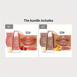 [Long-lasting Moisturizing Lip Oil Gloss] Beauty Natural Long-lasting Moisturizing Mirror Lip Oil Fruit Flavor Pouty Lip Moisturizing Water Gloss Lipstick