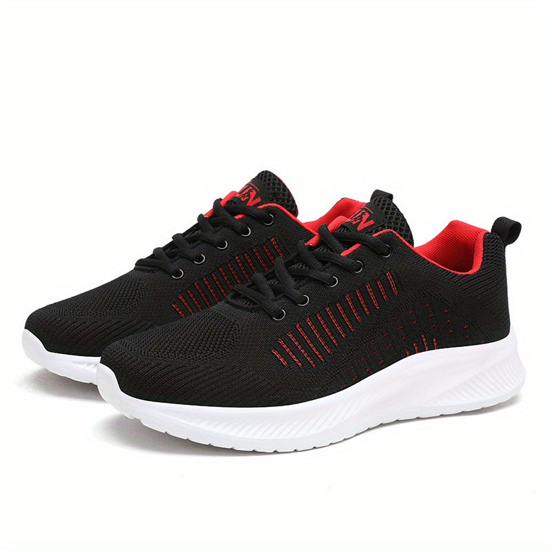 Breathable and Durable Men's Running Shoes with Shock Absorption and Lace-Up Design for Outdoor Activities