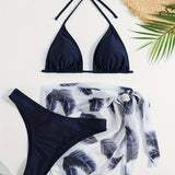 New Fashion Sexy Bikini Hot Spring Swimming Swimsuit for Women European And American Beach Split Two-piece Swimsuit for Women