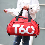 Large Capacity Duffle Tote Bag, Nylon Lightweight Luggage Bag With Shoe Compartment, Portable Travel Storage Bag Unisex Bag For Daily Use
