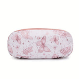 New Chinese Style Silvery Butterfly Print Bag for Women PU Soft This Year's Popular Versatile Single Shoulder Double Shoulder Handbag Trendy Anti-theft School Bag Large Capacity Simple Commuting Outdoor Travel Work Women's Ba
