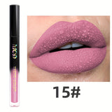 1pc, Non-Sticky Lasting Lip Glaze, Matte Lip Mud, High Pigment Liquid Lipsticks Lip Gloss, Ideal Mardi Gras Festival Party Makeup, With Black Green Blue White Glossy Pink Highlighter Rose Brown Purple Tones