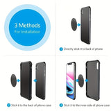 6pcs Universal Magnetic Metal Plates for Camping & Hiking - Strong Adhesive Iron Sheets for Mobile Phone Magnet Holder Mount with Easy Installation and Wide Compatibility