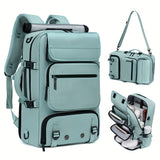 1pc Large Capacity Waterproof Laptop Backpack For Travel And College, Men's And Women's Travel Backpack With Shoe Bag, Multifunctional Lightweight Outdoor Hiking And Camping Backpack, Holiday Travel Party Gift, School Bag, Ea