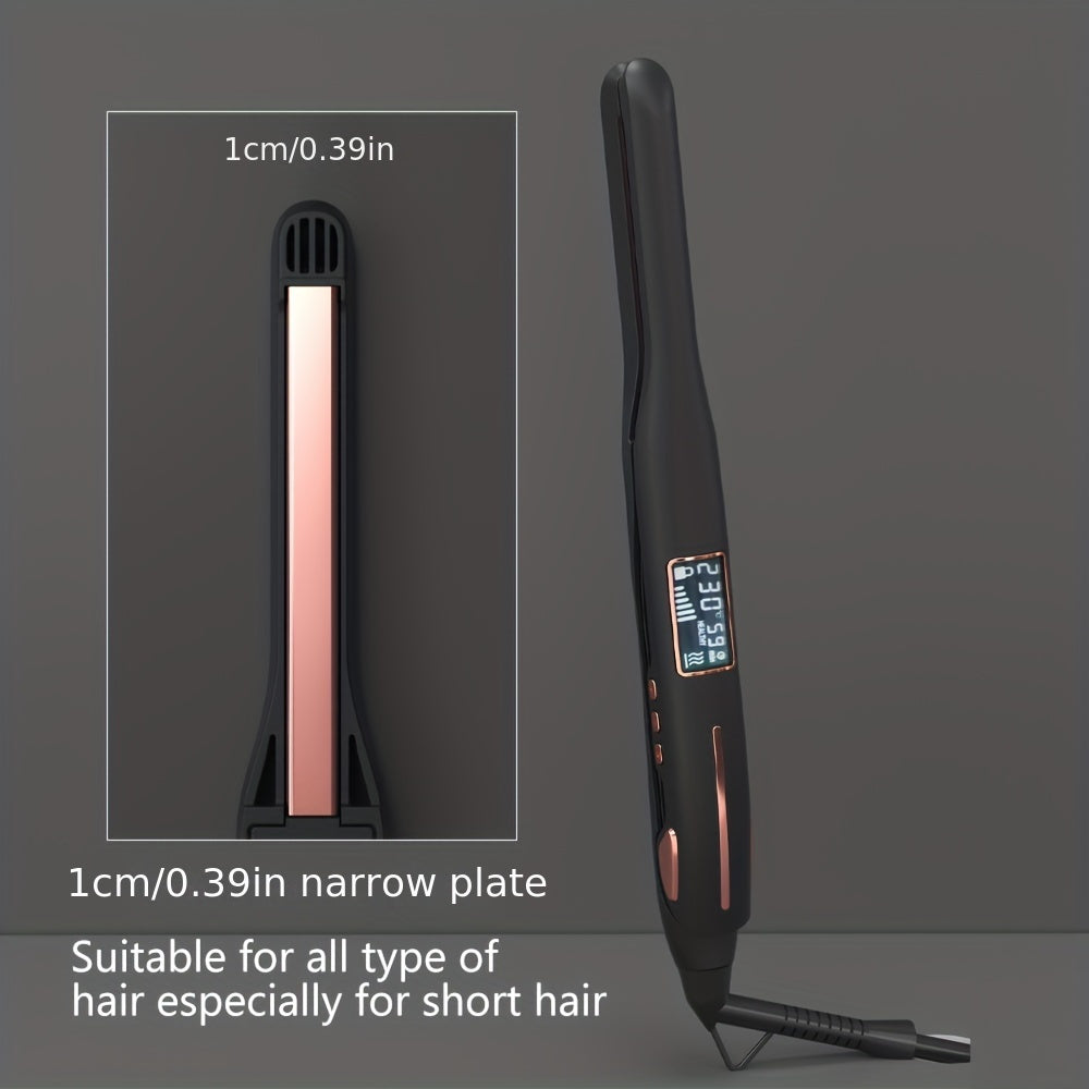 Hair Straightener Professional Ceramic Flat Iron With LED Display, 2 In 1 Hair Straightener & Curling Iron, Suitable For All Hairstyles