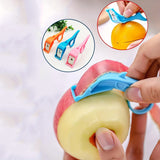 3pcs Portable Fruit Peeler Set - Stainless Steel Apple, Pear & Kiwi Skin Remover - Easy-to-Use Kitchen Gadget for Dorms & Home Use