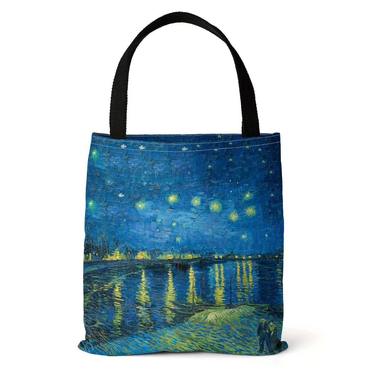 Stylish Retro Canvas Tote Bag - Lightweight and Versatile Shopper for Women, Perfect for Everyday Use