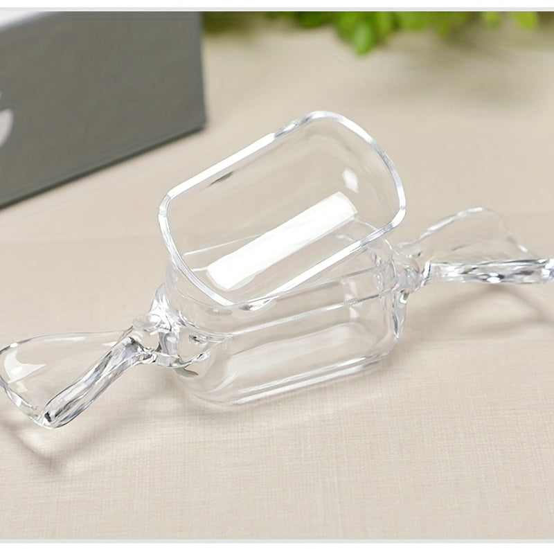 3pcs/set Candy Shape Mini Clear Jewelry Box, Plastic Transparent Storage Box, Jewelry Earrings Storage Container, Jewelry Placement Box, Storage Bins for Home Organization