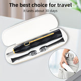 Acoustic Electric Toothbrush IPX8 Waterproof USB Rechargeable Couple Replaceable Metal Shaft Adult Men And Women With Toothbrush Seat With Suitcase Rechargeable Toothbrush Intelligent Timer 8 Replacement Brush Head 5 Colors