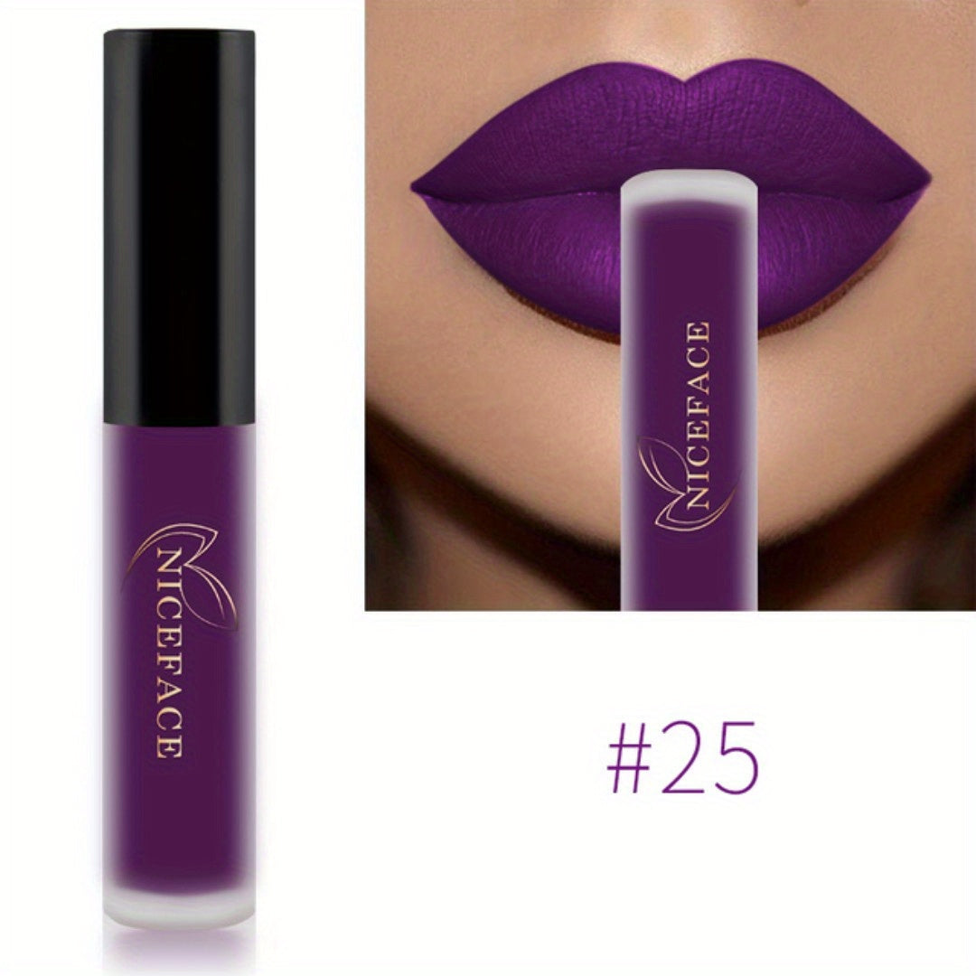 20 colors High Pigmented Matte Lip Glaze - Long-Lasting, Smudge-Proof, Non-Moisturizing Lipstick Valentine's Day Gifts