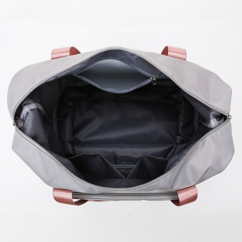 Travel Storage Zipper Handbag, Large Capacity Luggage Bag, Gym Bag, Portable Versatile Bag