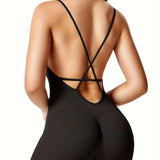[Sexy Backless Romper Shorts] Sexy Backless Jeni Scrunch Butt Romper Shorts - Form Fitting Bodysuits For Women Body Shaper Workout Jumpsuits