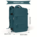 Large Waterproof Anti Theft Carry On Backpack, HYCOO Travel Rucksack For Men and Women, Hiking School Book College Bag with Shoe Compartment Laptop Canvas Brevite Backpack
