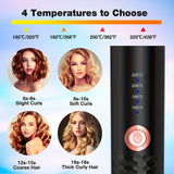 Ceramic Auto Hair Curler | Fast-Heating Rotating Wand | Efficient Styling Tool | Ideal Unisex Gift | US Plug