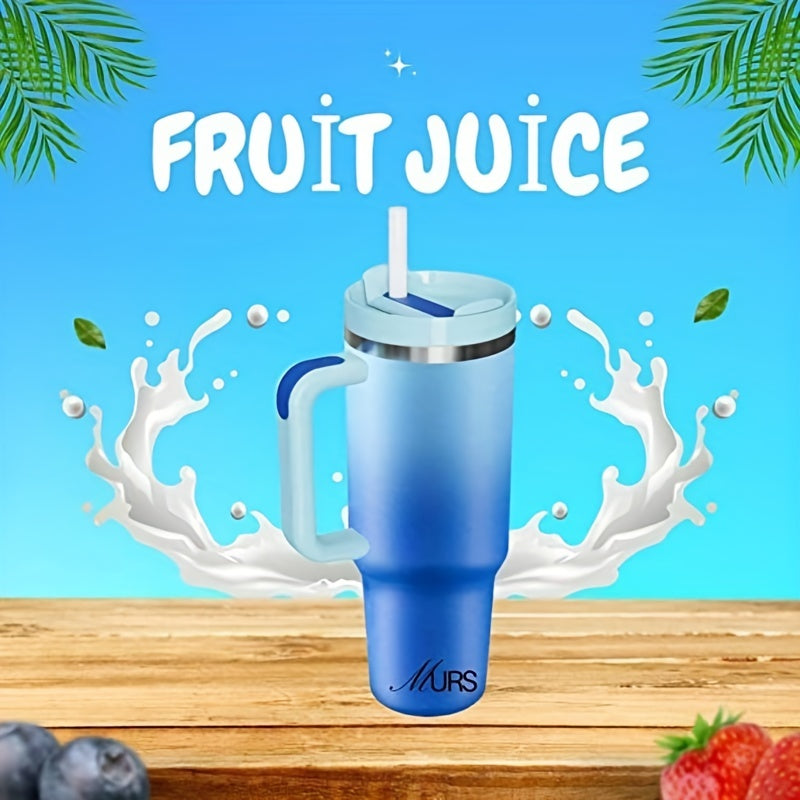 Vacuum Insulated 40 oz Stainless Steel Tumbler with Handle - BPA-Free, Shatterproof Travel Mug for Hot/Cold Drinks, Perfect Outdoor Gift