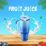 Vacuum Insulated 40 oz Stainless Steel Tumbler with Handle - BPA-Free, Shatterproof Travel Mug for Hot/Cold Drinks, Perfect Outdoor Gift