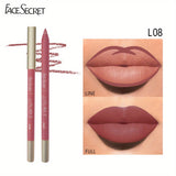 Long-Lasting Waterproof Lip Liner With High Pigment And Smooth Texture For Sweatproof Matte Lipstick And Correcting