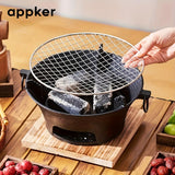 1Set, Cast Iron Charcoal Stove, Multi-functional Barbecue Stove, Round Heating Stove, Outdoor Camping BBQ Cooking Supplies