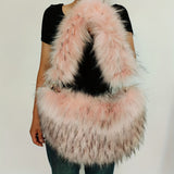 [Heart Shaped Plush Shoulder Bag] Plush Love Heart Shaped Shoulder Bag, Y2K Fluffy Tote Bag, Faux Fur Underarm Bag Purse For Women