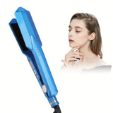 Titanium Professional Hair Straightener - High Temperature 470F Fast Heating with Wide Ceramic Plates for Salon-Quality Styling - Durable, Long-Lasting, and Easy to Use