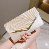Glamorous Envelope Clutch Bag - Stylish Womens Evening Purse for Formal Events - Perfect for Weddings, Parties, Proms & Cocktails