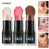 3-Piece Makeup Trio Set - Creamy Blush, Radiant Highlighter & Defined Contour - Waterproof, Long-Lasting Formula - Perfect Gift for Mothers Day & Beyond