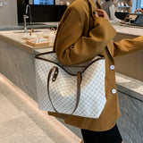 Large Capacity Tote Bag - Premium PU Leather, Spacious Shoulder Bag Design, Ample Space for Work, School Essentials - Stylish, Practical Choice for Women