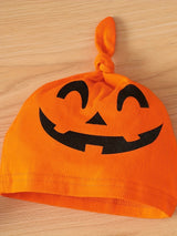 Toddler's Delightful Pumpkin Halloween Outfit - Soft Short Sleeve T-Shirt, Comfortable Pants Set - Adorable Baby Boy Fall Clothes for First Halloween Celebration