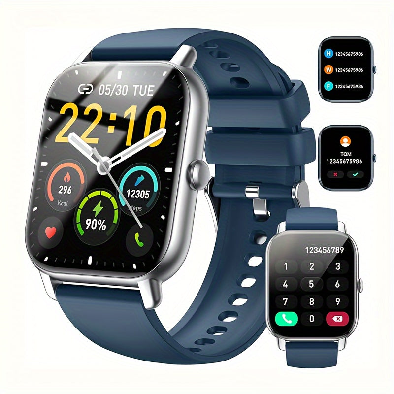 1.85" OLED Full-Touch Alloy Case Smart Watches For Man And Woman 110+ Sport Modes Fitness Watch With Sleep Monitor, Pedometer, Message/call Wireless Devices Wearable Tracker For IOS Android