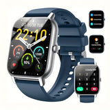 1.85" OLED Full-Touch Alloy Case Smart Watches For Man And Woman 110+ Sport Modes Fitness Watch With Sleep Monitor, Pedometer, Message/call Wireless Devices Wearable Tracker For IOS Android