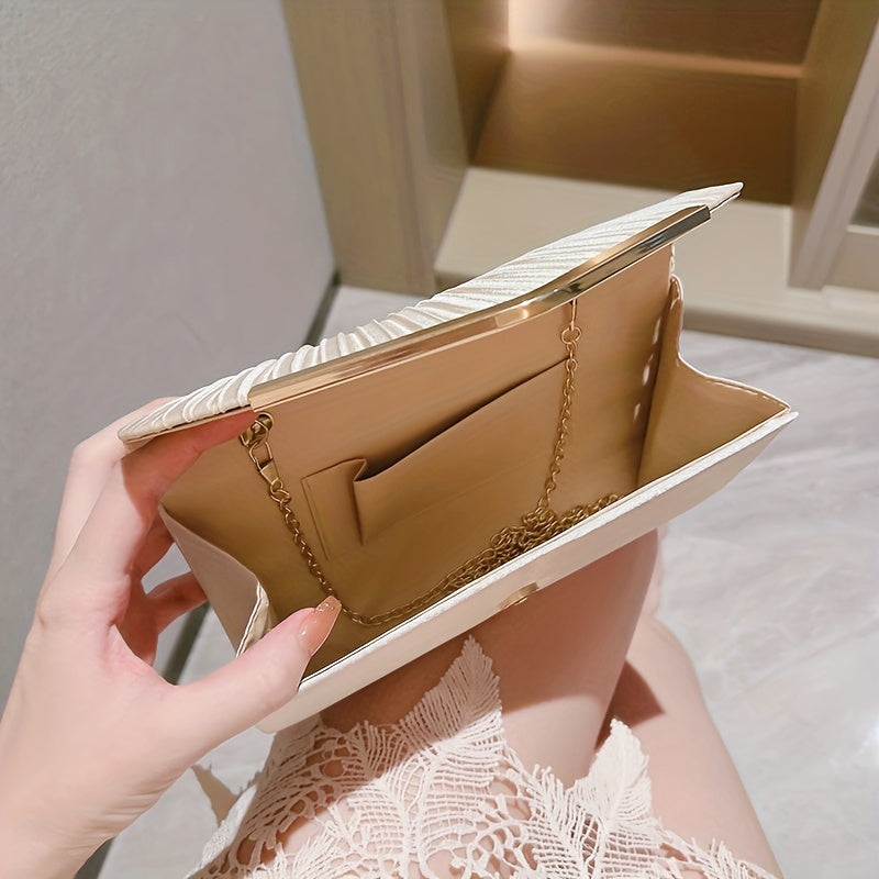 Glamorous Envelope Clutch Bag - Stylish Womens Evening Purse for Formal Events - Perfect for Weddings, Parties, Proms & Cocktails