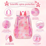 Girls' Hello Kitty Backpack/Duffel Bag - Pastel Pink School Bag with Zipper Closure, Large Capacity Travel luggage, Adjustable Shoulder Straps - Lightweight daypack for Girls, Birthday/Christmas/Holiday Gift for Anime Fans, O