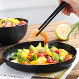 32pcs Modern Plastic Dinnerware Set - Round Tableware with Holiday Theme, Includes Plates, Bowls, Cups, Knives, Forks, Spoons, Chopsticks - Durable, Anti-Fall Design for Home, Restaurant, Outdoor Use