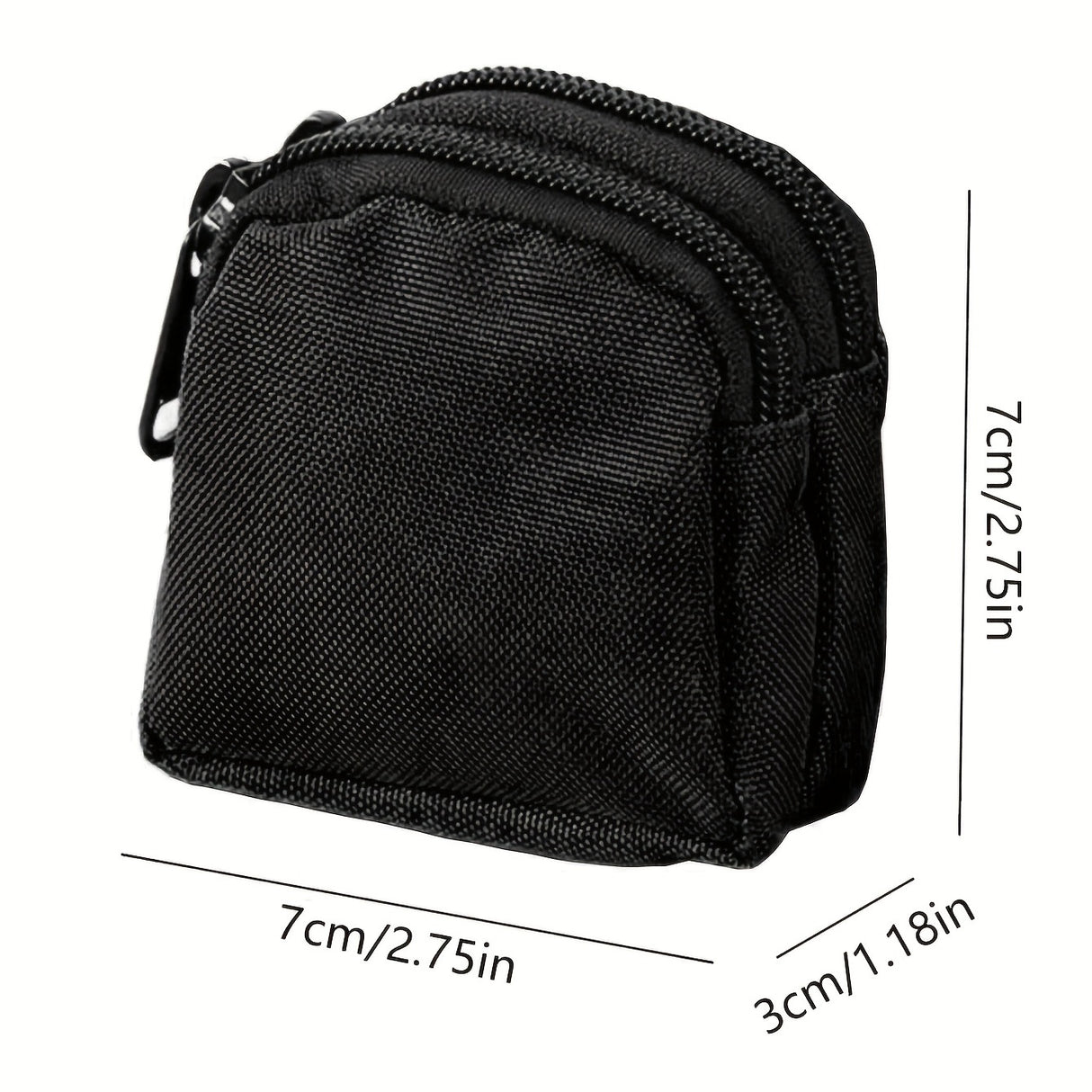 1pc Simple Black Outdoor Fanny Bag, Men's Waist Bag, Camping Bag, Casual Coin Purse, Men's Belt Bag, Money Card Case
