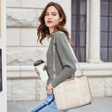 Canvas Tote Bag With Seperations, Durable Lightweight Shoulder Bag, Casual Practical Commuter   Bag