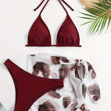 New Fashion Sexy Bikini Hot Spring Swimming Swimsuit for Women European And American Beach Split Two-piece Swimsuit for Women